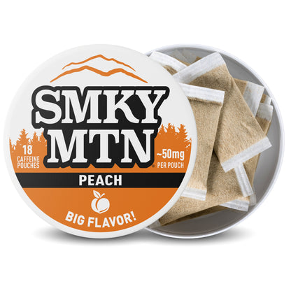 Smokey Mountain Peach Caffeine Pouches