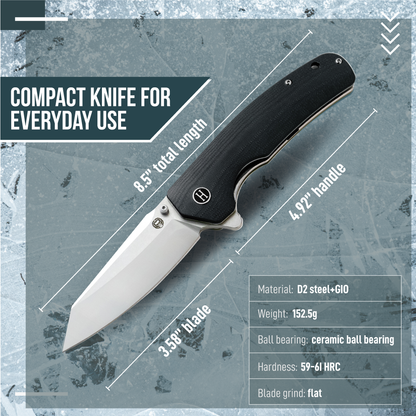Holtzman's Gorilla Survival The Clip Point, Pioneer, Wild Trail Folding Pocket Knife Giftset Combo (Silver and Black)
