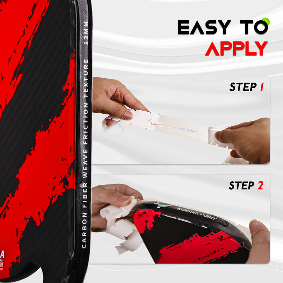 Warping Point Pickleball Paddle Protection Tape