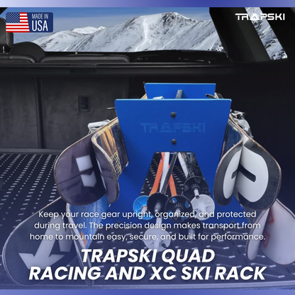 TRAPSKI QUAD Mobile All Mountain Ski and Standard Stance Snowboard Rack