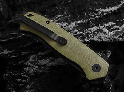 Holtzman's Gorilla Survival The Pathfinder Folding Pocket Knife Giftset for Men and Women (Green and Silver)