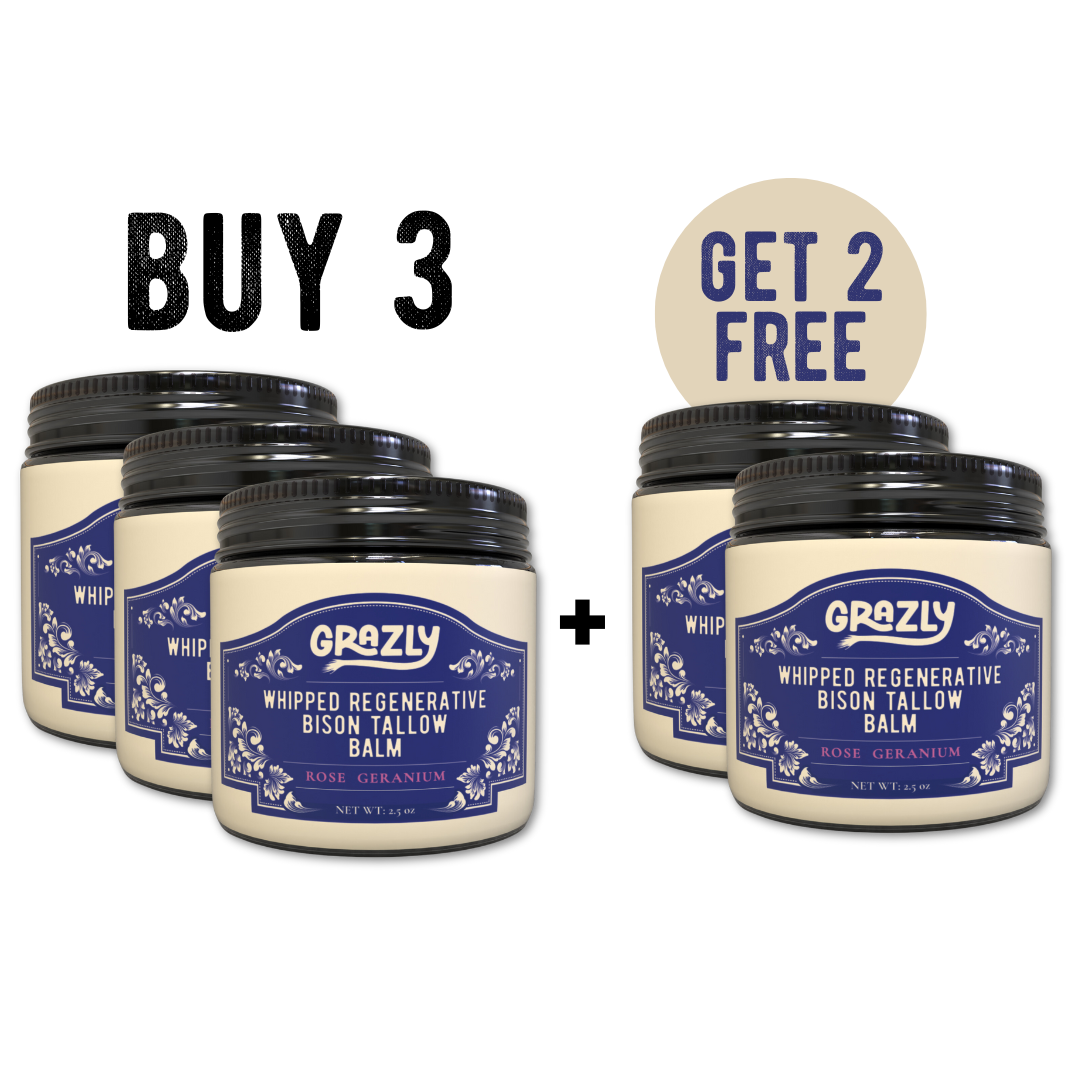 Grazly  Whipped Bison Tallow & Manuka Honey Moisturizing Balm