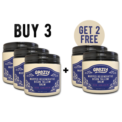 Grazly  Whipped Bison Tallow & Manuka Honey Moisturizing Balm