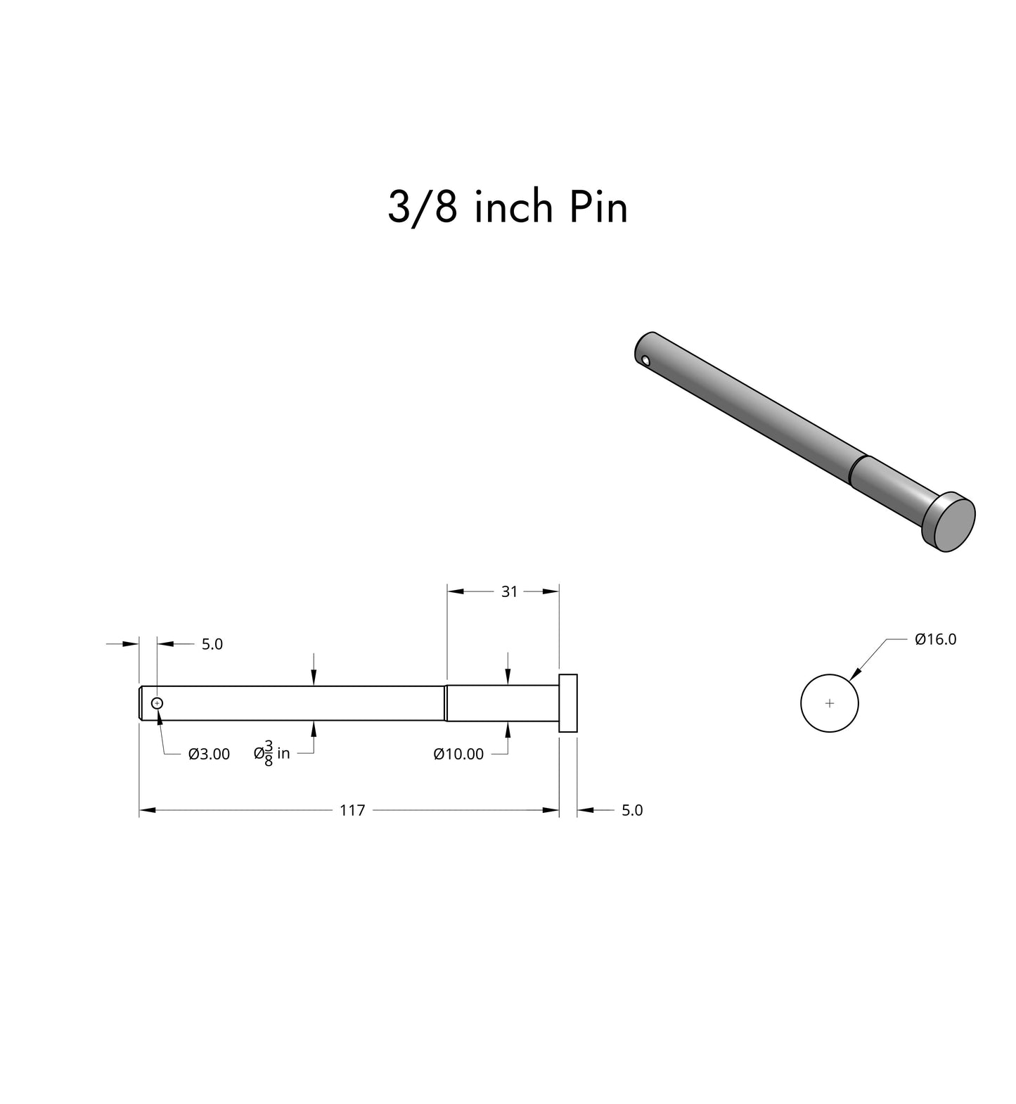 Bixpy Versa Rudder Pin