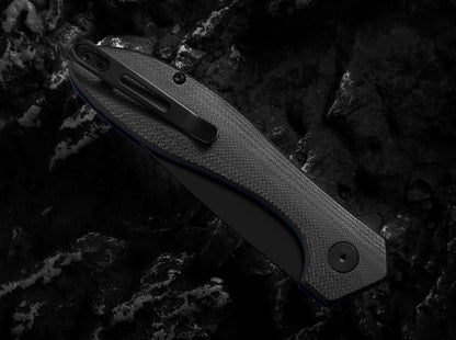 Holtzman's Gorilla Survival The Vector Folding Pocket Knife Giftset for Men and Women (Black)