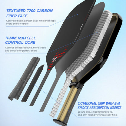 Warping Point Rhythm Pickleball Paddle - Wide body