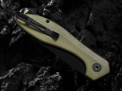 Holtzman's Gorilla Survival The Vector Folding Pocket Knife Giftset for Men and Women (Green and Black)