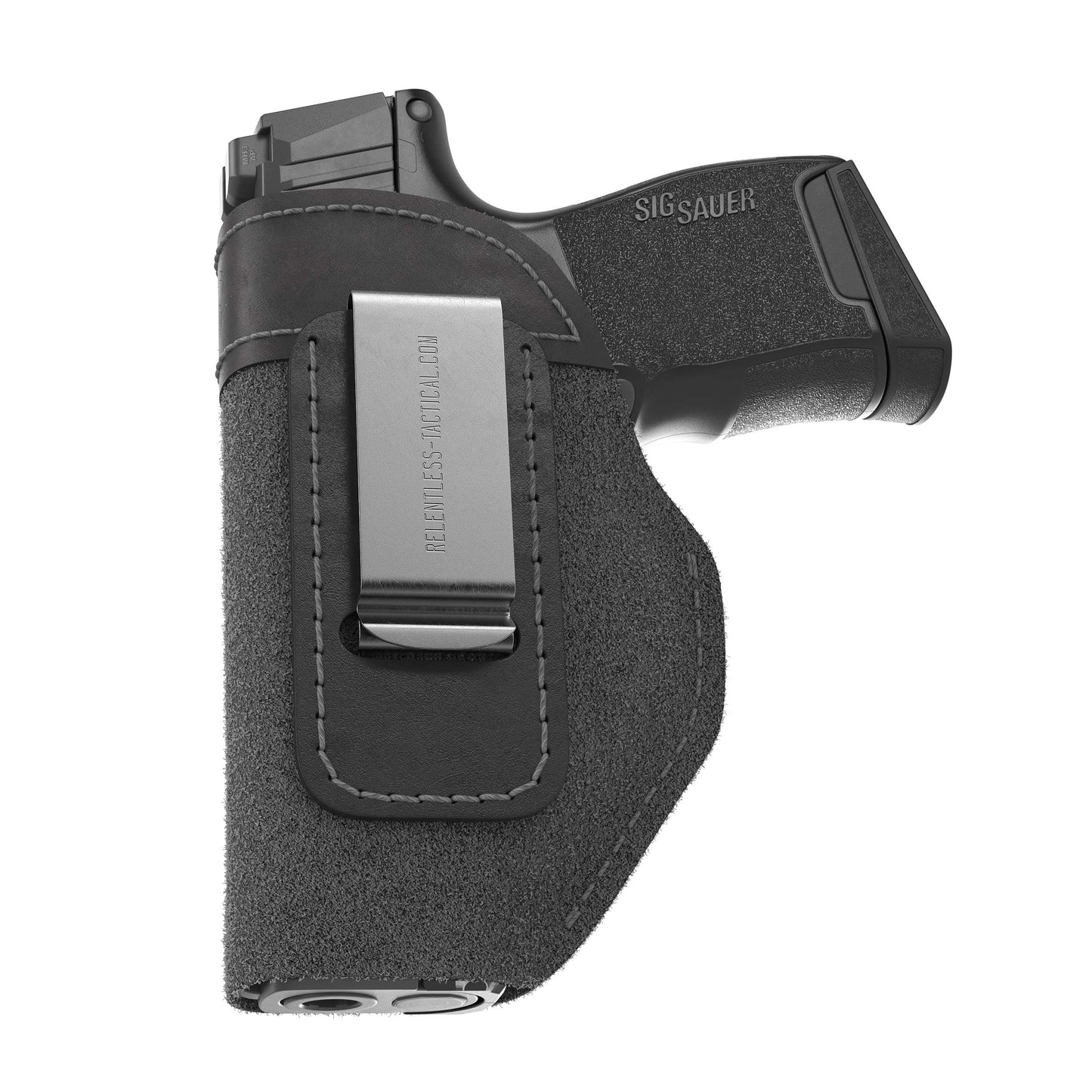 Relentless Tactical The Ultimate Suede IWB Holster - Medium Size | Fits Glock 42 | Sig P365 | Hellcat | Lifetime Warranty | Made in USA