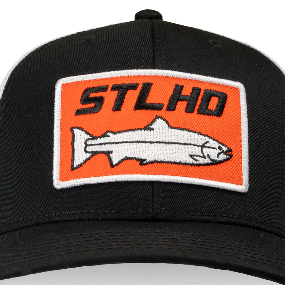 STLHD Standard White & Black Trucker Snapback Hat