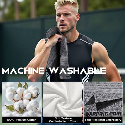 Warping Point Pickleball Towel - Gray