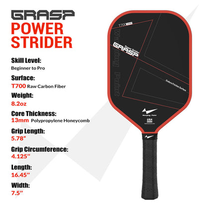 Warping Point Grasp Pickleball Paddle - 13mm