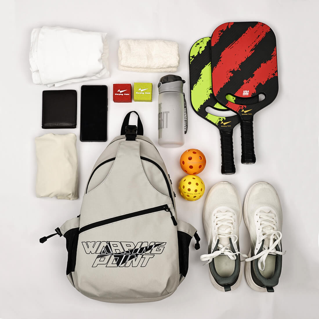 Warping Point Pickleball Sling Bag - Grey