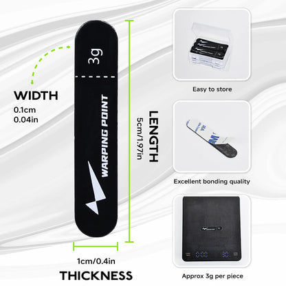 Warping Point Pickleball Lead Tape - Black