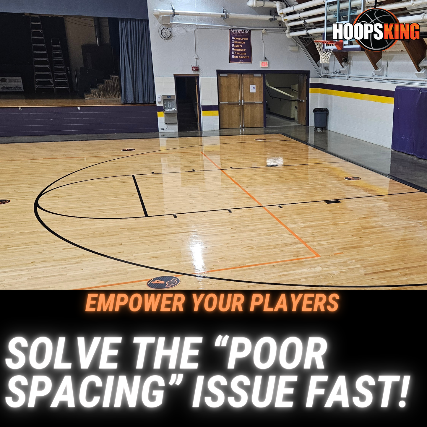 HoopsKing Offensive Spacing Training Spot Markers | 16"