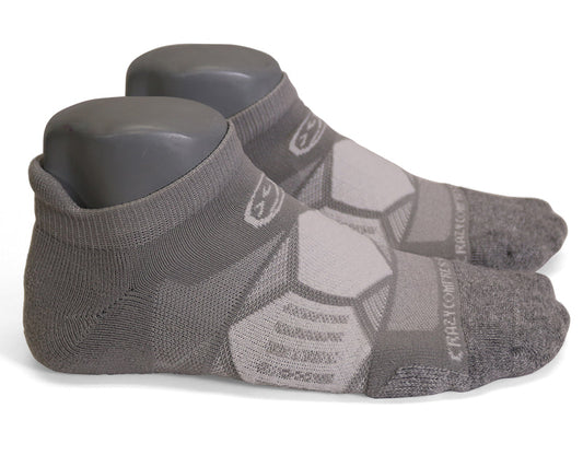 Crazy Compression Cool Grey - Elite Running Socks