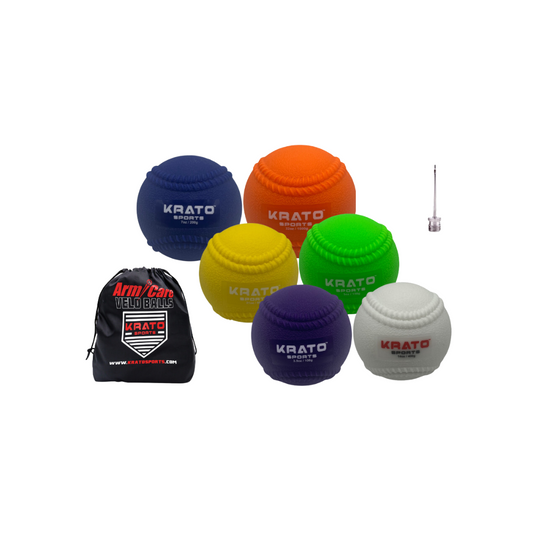 Krato Arm Care Velo Training Balls | Pitching Weighted Balls