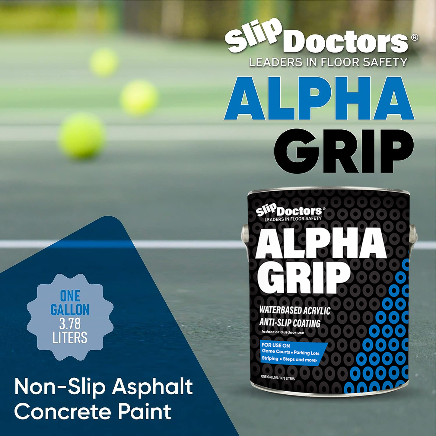 SlipDoctors Alpha Grip Non-Slip Stripe and Athletic Court Paint