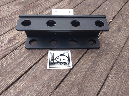Fat Fish Designz Short Stack Vertical Fishing Rod Holder 3 or 4 rod (with or w/o track mount)