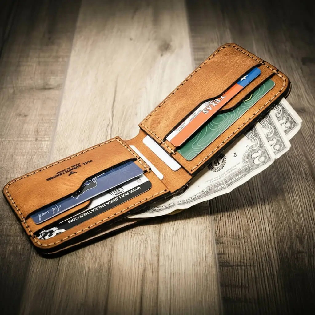 Bull Sheath Leather Rio Grande Bifold Wallet