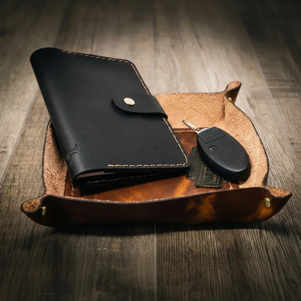 Bull Sheath Leather Valet Tray