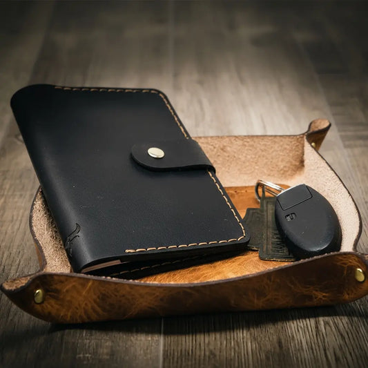 Bull Sheath Leather Valet Tray