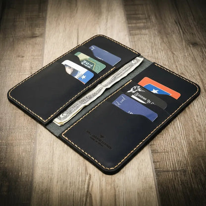 Bull Sheath Leather The Houstonian Long Wallet