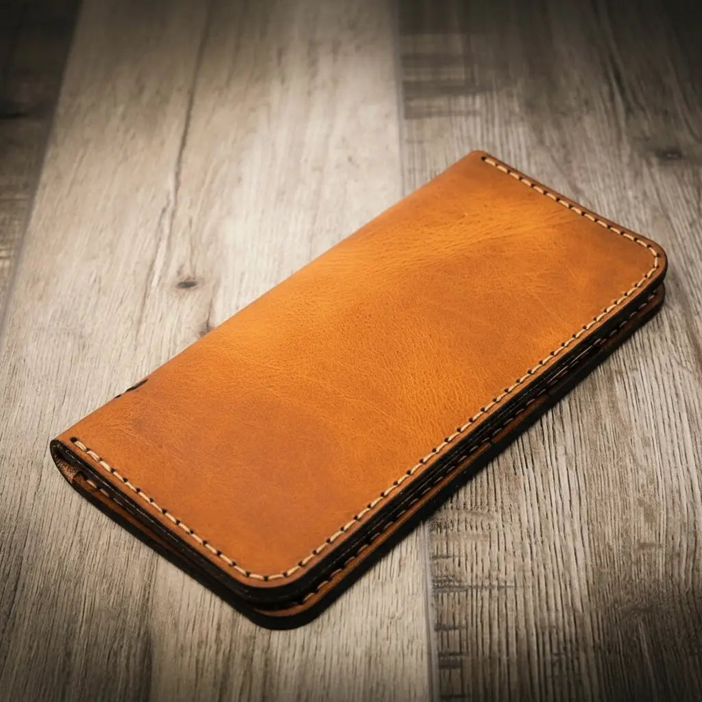 Bull Sheath Leather The Houstonian Long Wallet