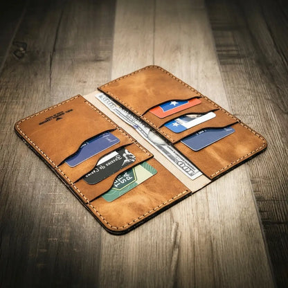 Bull Sheath Leather The Houstonian Long Wallet