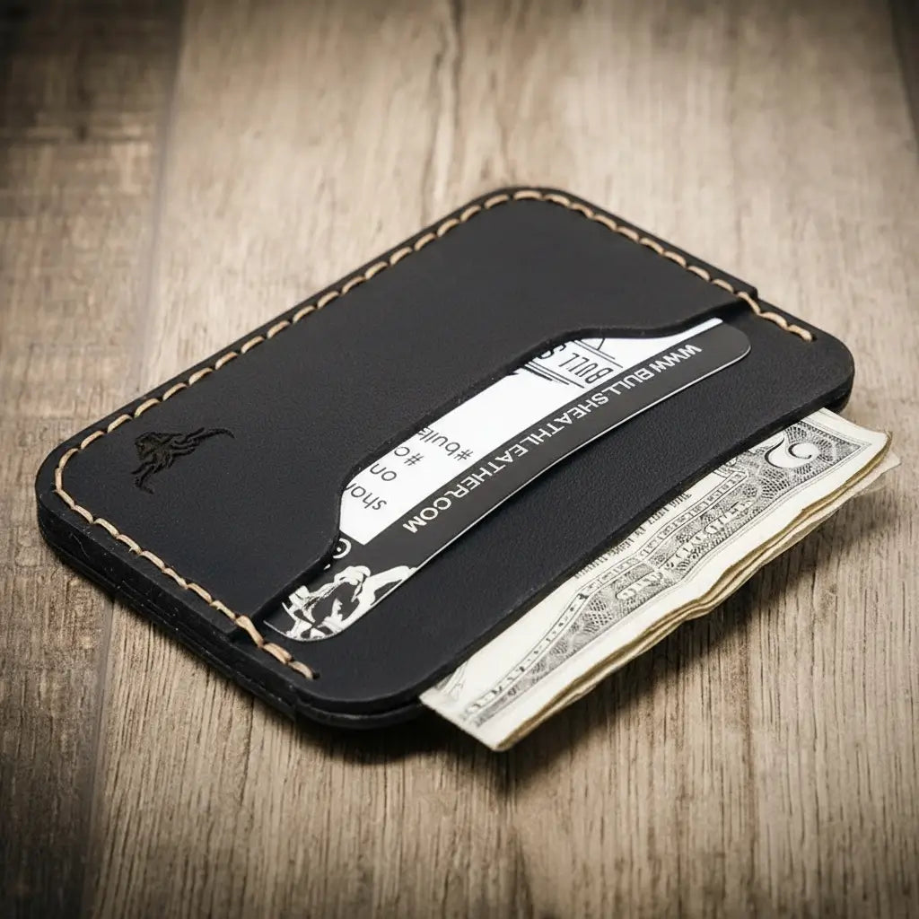 Bull Sheath Leather Pflugerville Card Wallet