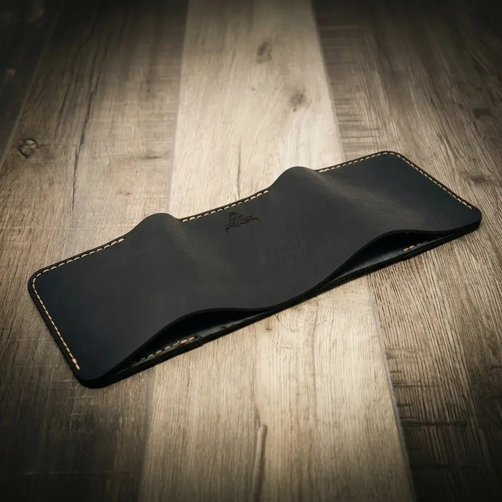 Bull Sheath Leather The Trinity Trifold Wallet