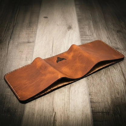 Bull Sheath Leather The Trinity Trifold Wallet