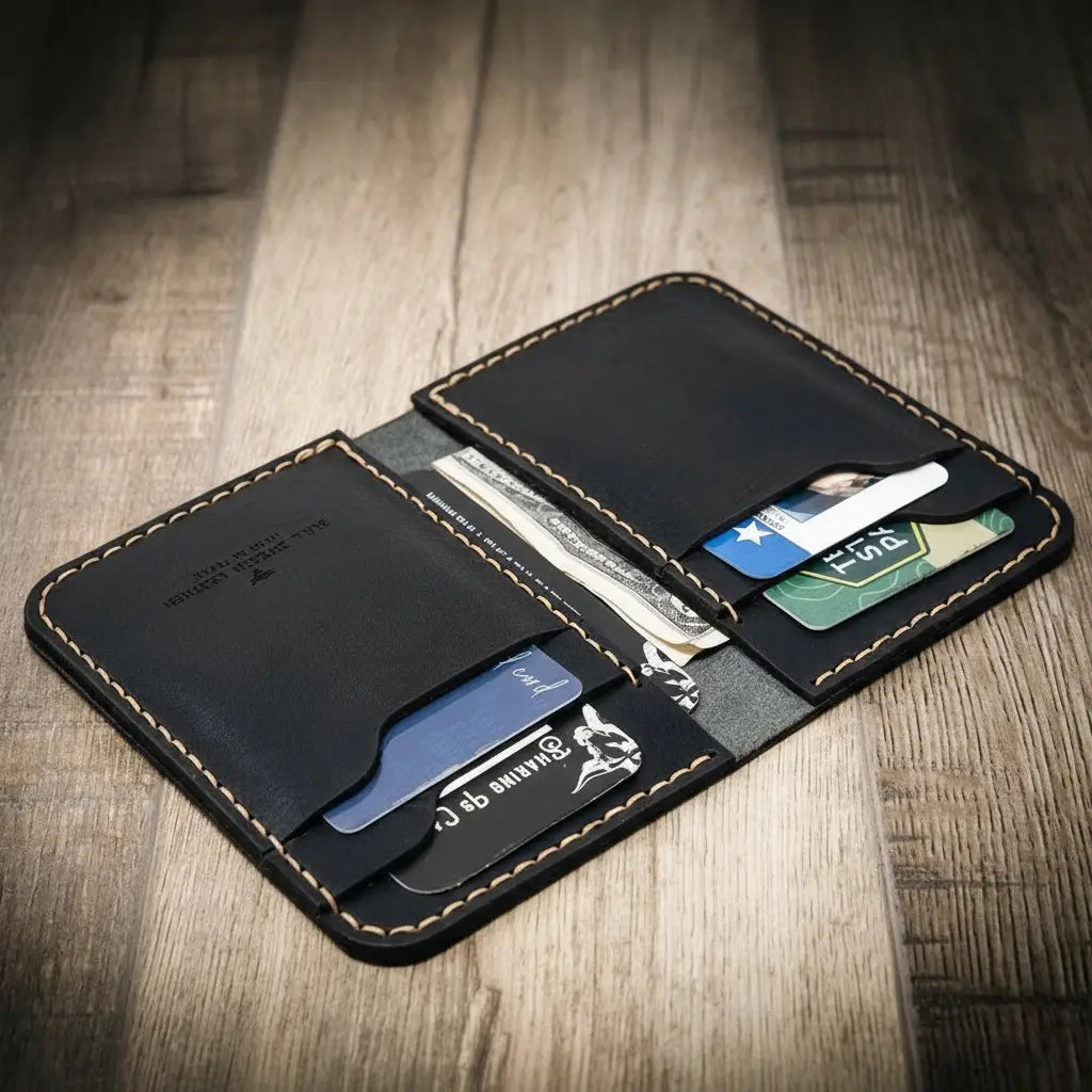 Bull Sheath Leather The Tyler Vertical Wallet