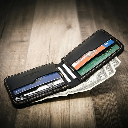 Bull Sheath Leather Western Bifold Wallet