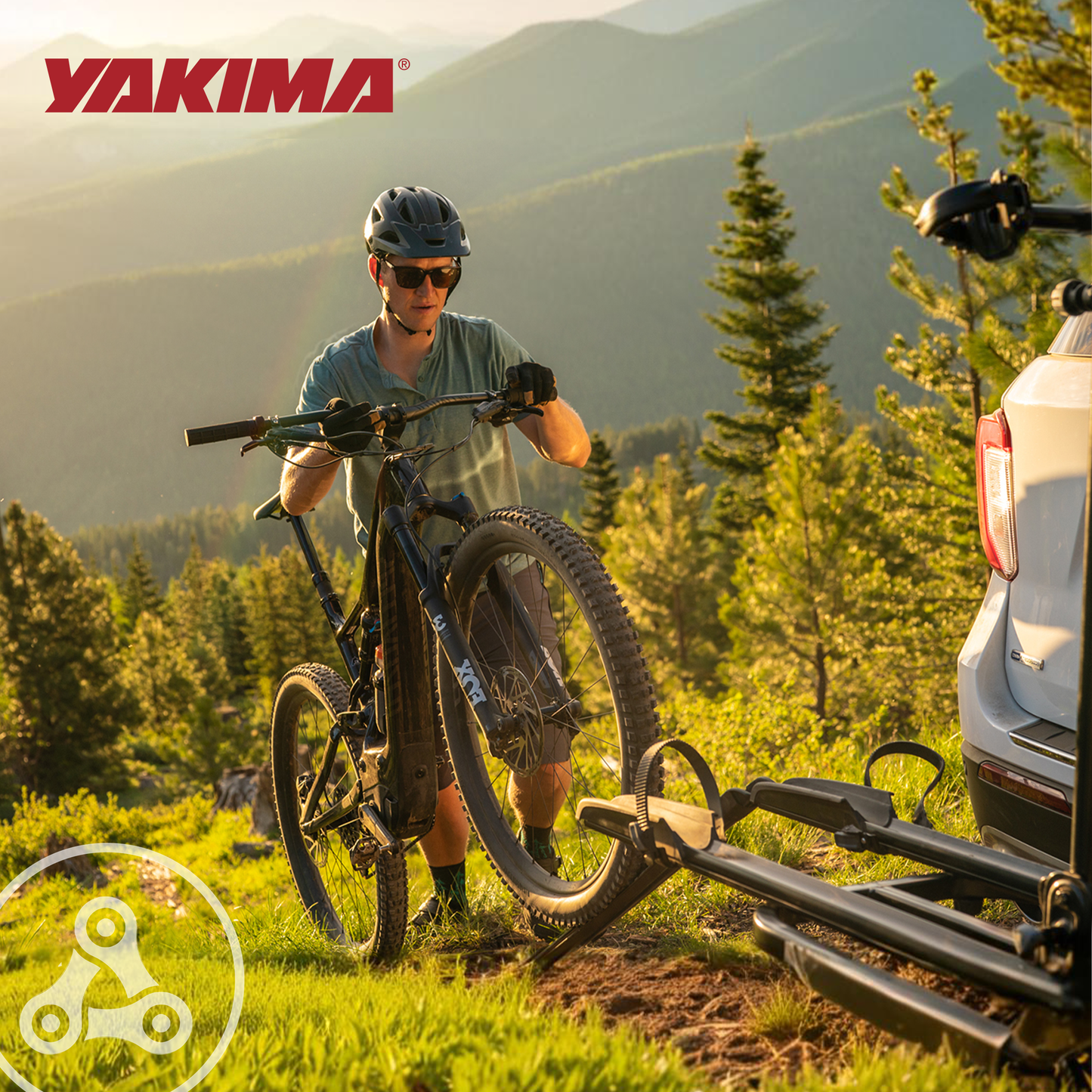 Yakima OnRamp LX Bike Rack with Ramp and Wheel Straps for 1.25" Hitch Receivers