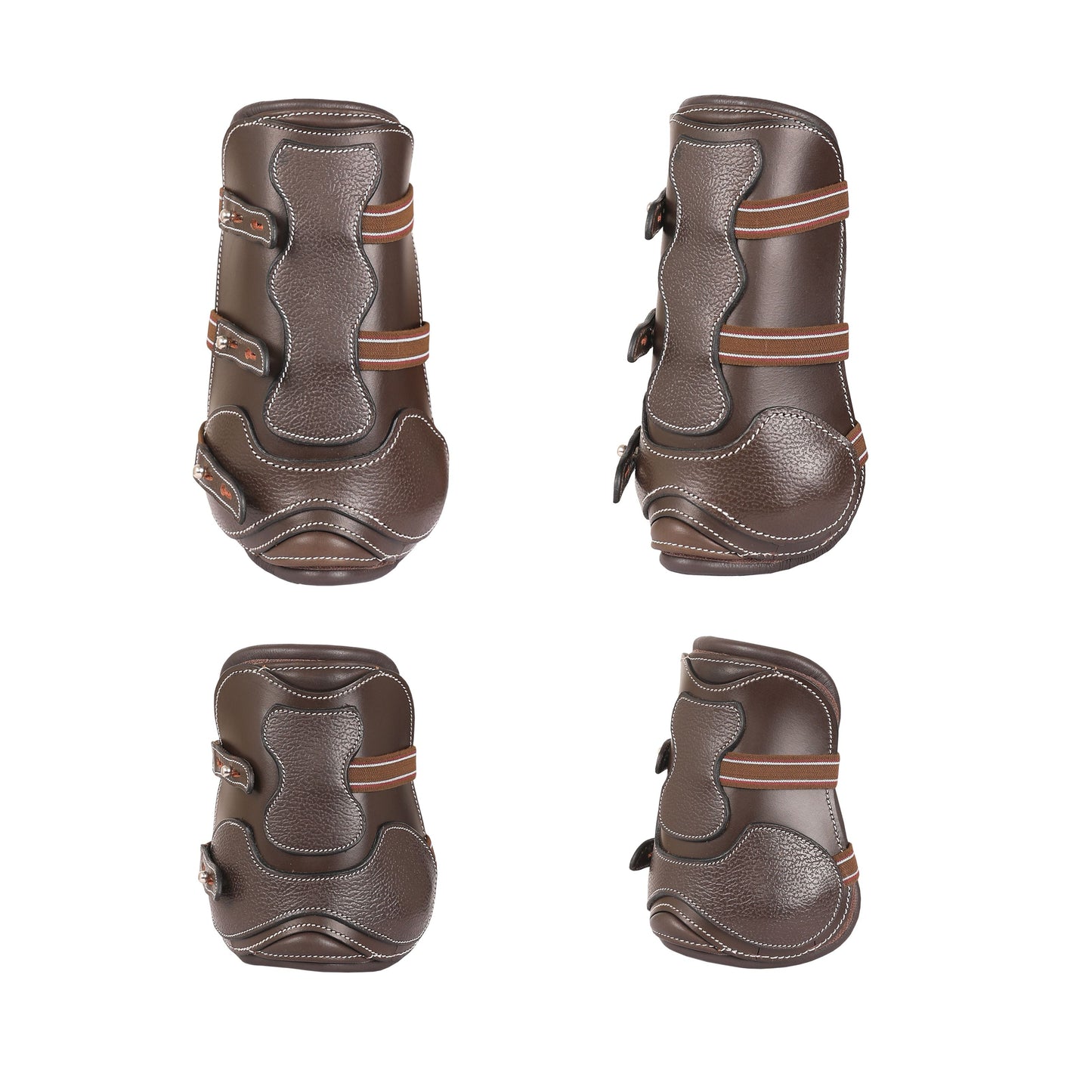 Bridles & Reins ExionPro Leather Horse Tendon Show Jump Boots - 401