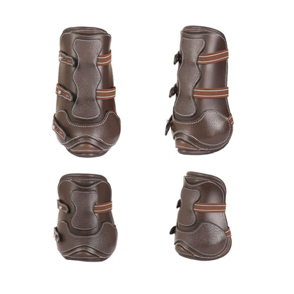Bridles & Reins ExionPro Leather Horse Tendon Show Jump Boots - 401