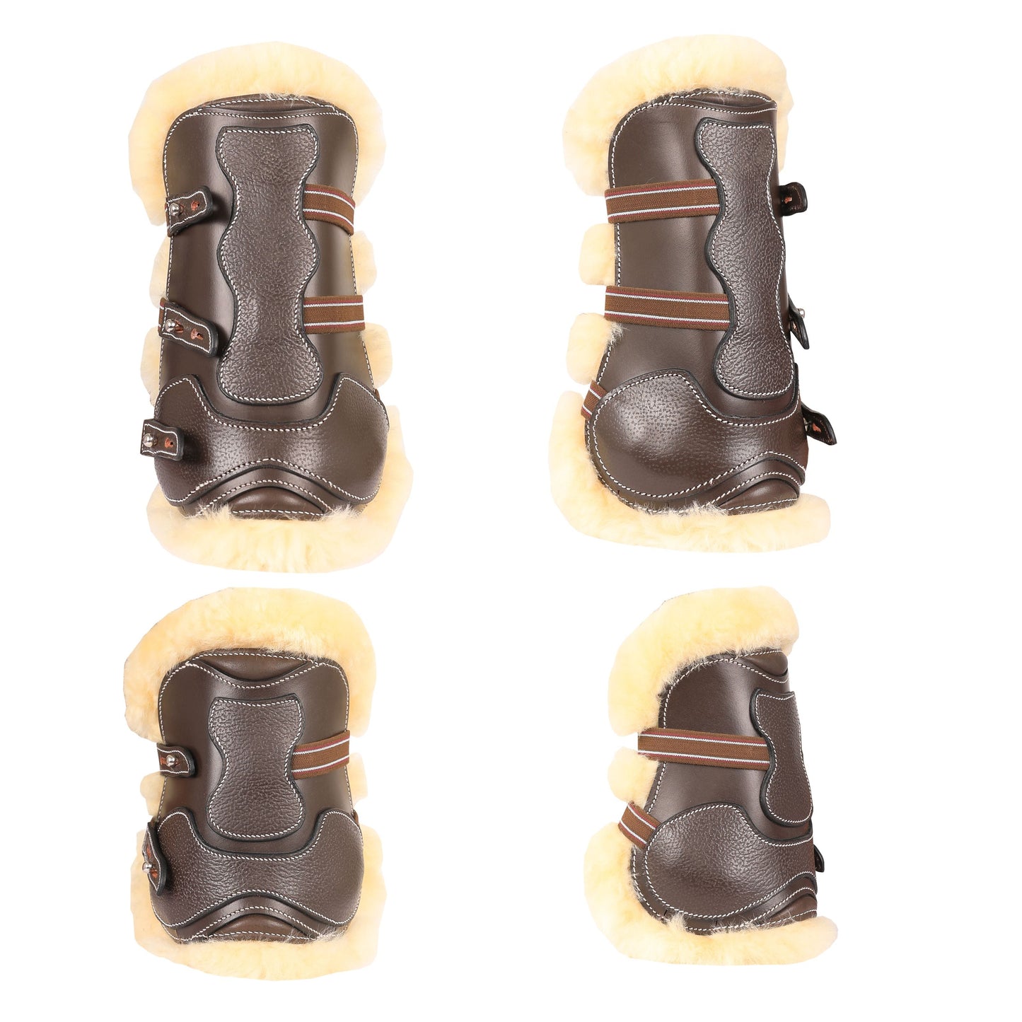 Bridles & Reins ExionPro Leather Horse Tendon Show Jump Boots - 401