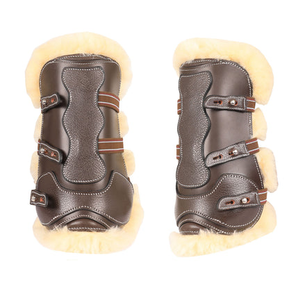 Bridles & Reins ExionPro Leather Horse Tendon Show Jump Boots - 401