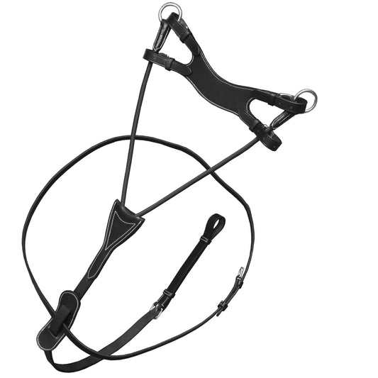 Bridles & Reins ExionPro Running Martingale with Round Elastic Fork