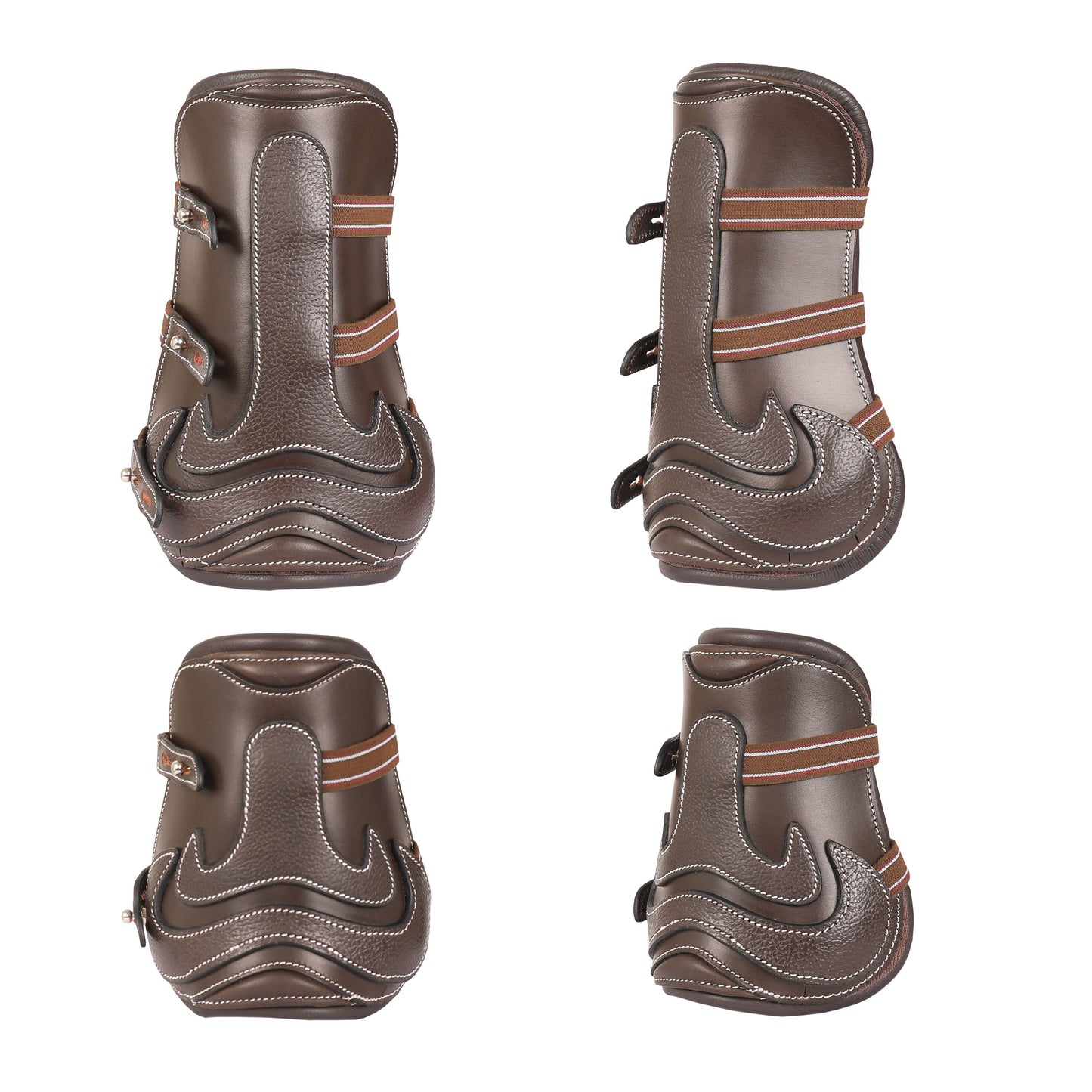 Bridles & Reins ExionPro Leather Horse Tendon Show Jump Boots - 402