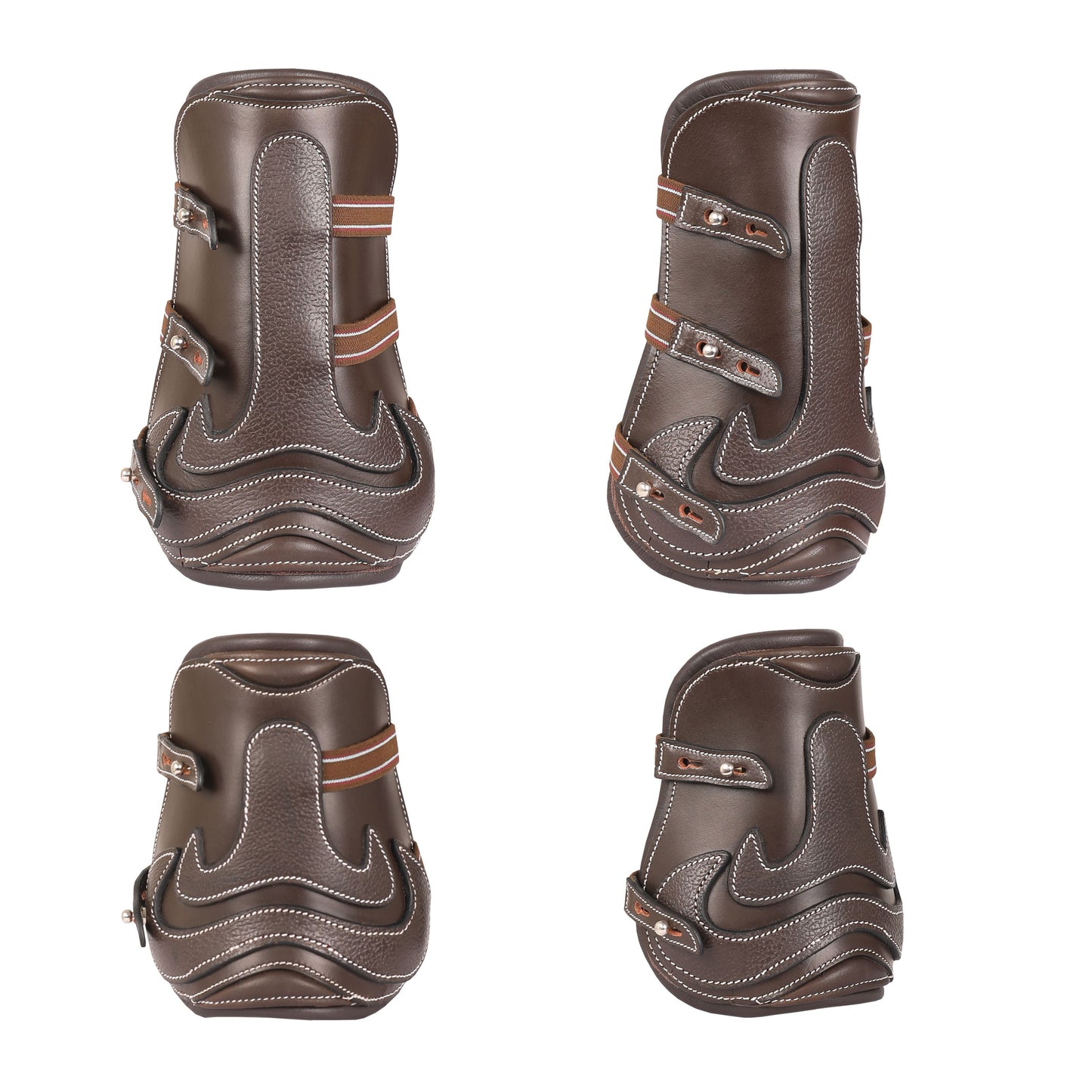Bridles & Reins ExionPro Leather Horse Tendon Show Jump Boots - 402