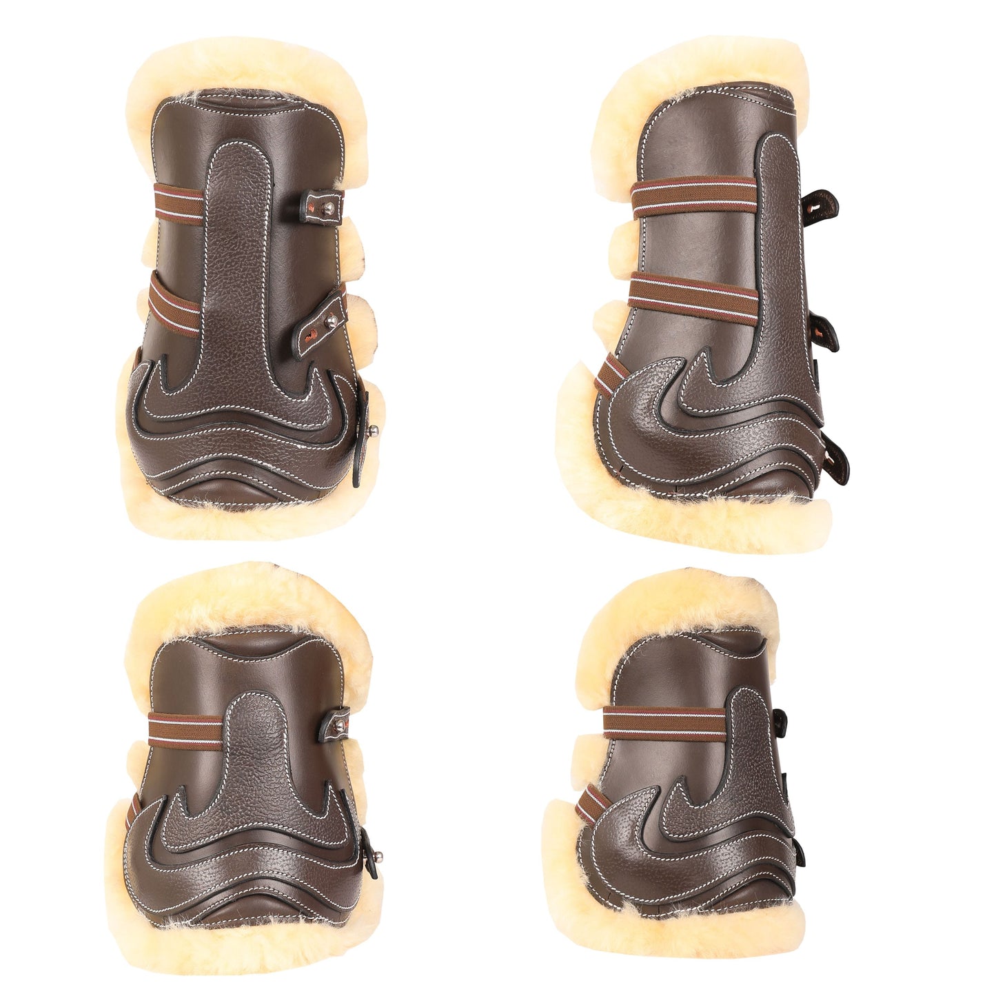 Bridles & Reins ExionPro Leather Horse Tendon Show Jump Boots - 402