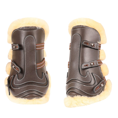 Bridles & Reins ExionPro Leather Horse Tendon Show Jump Boots - 402