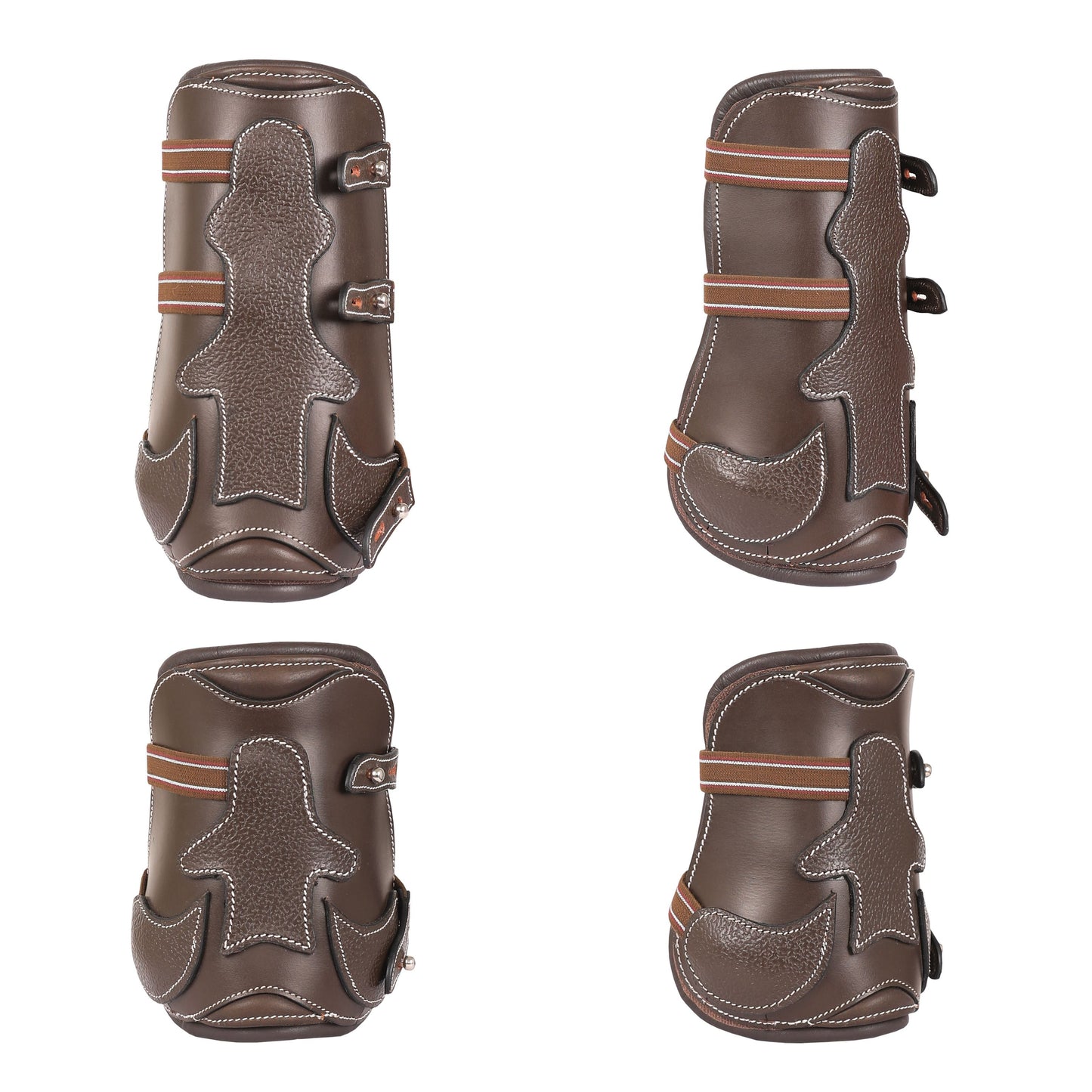 Bridles & Reins ExionPro Leather Horse Tendon Show Jump Boots - 403
