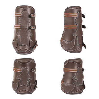 Bridles & Reins ExionPro Leather Horse Tendon Show Jump Boots - 403