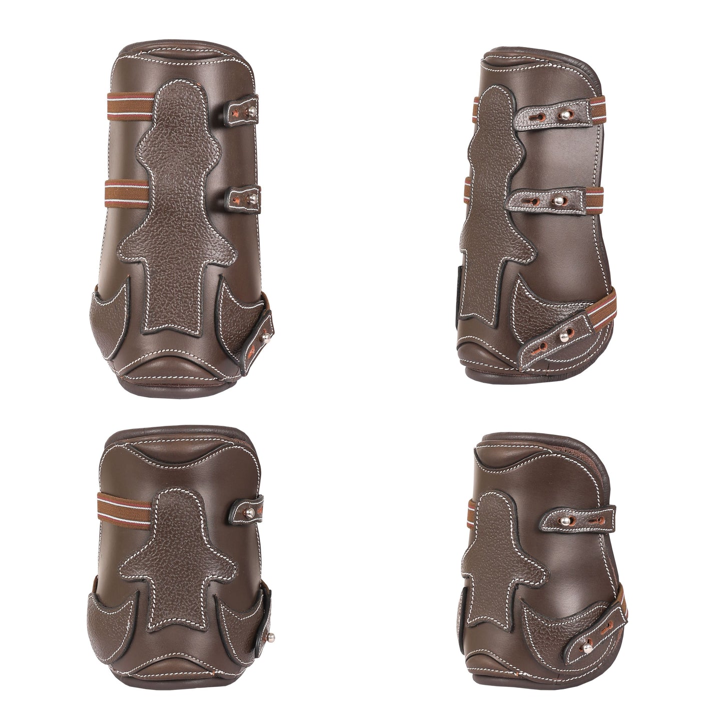 Bridles & Reins ExionPro Leather Horse Tendon Show Jump Boots - 403