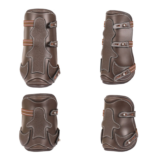 Bridles & Reins ExionPro Leather Horse Tendon Show Jump Boots - 403
