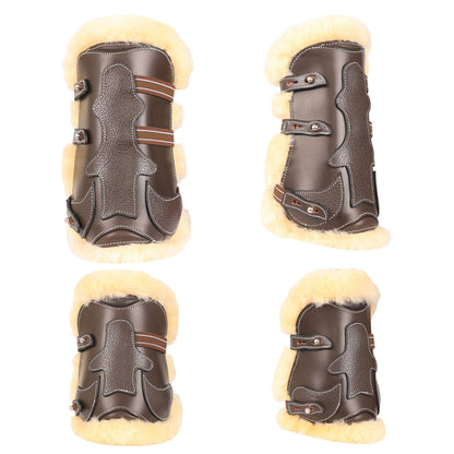 Bridles & Reins ExionPro Leather Horse Tendon Show Jump Boots - 403