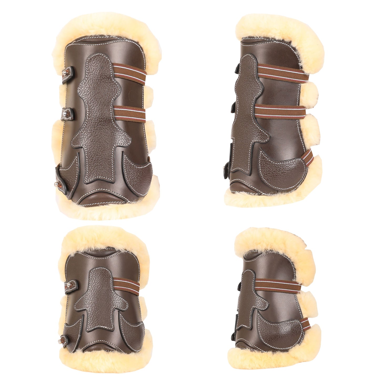 Bridles & Reins ExionPro Leather Horse Tendon Show Jump Boots - 403