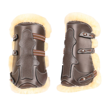 Bridles & Reins ExionPro Leather Horse Tendon Show Jump Boots - 403